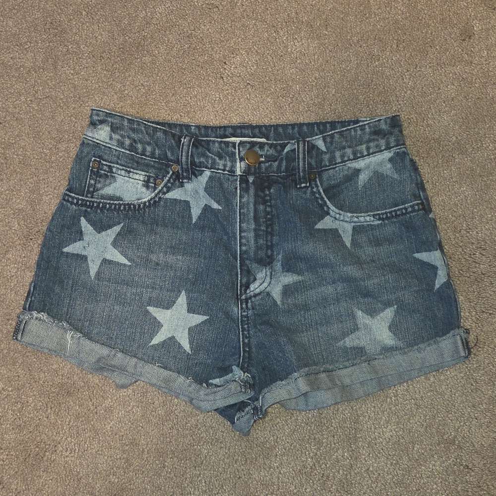 Billabong Star-Patterned Denim Shorts